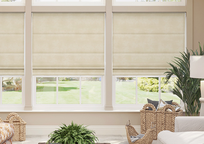 Florence Faux Suede, Stone - Roman Blind - Image 3